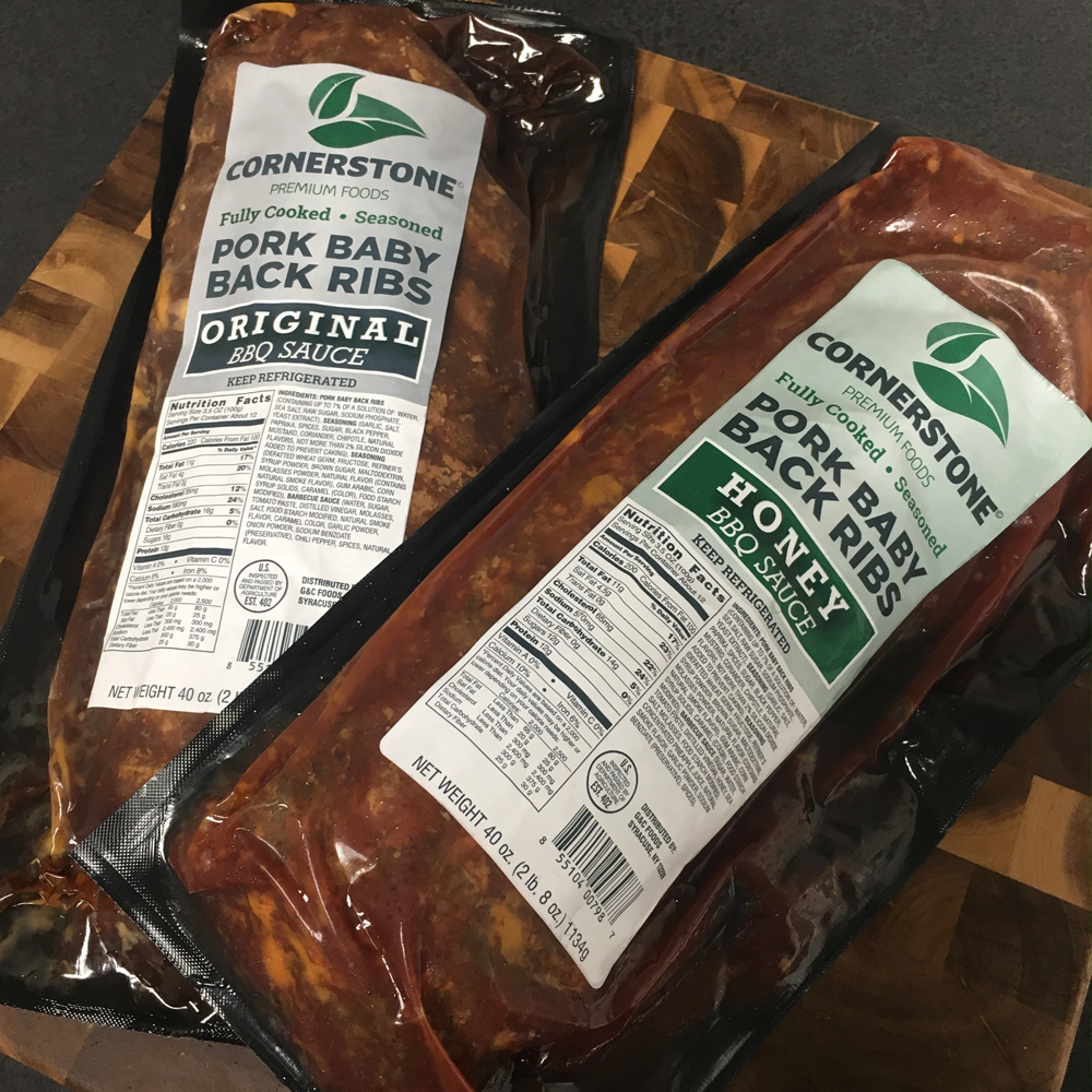 Cornerstone Pre Cooked Baby Back Ribs