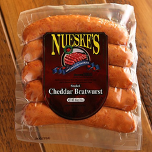 Load image into Gallery viewer, Nueske's Cheddar Bratwurst