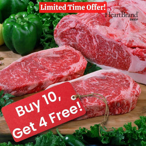 FOURTEEN PACK SPECIAL: Akaushi Wagyu Boneless NY Strip Steak, 14 oz - Buy 10, Get 4 Free