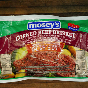Flat Cut Corned Beef, Mosey Brand (3.2 lbs)