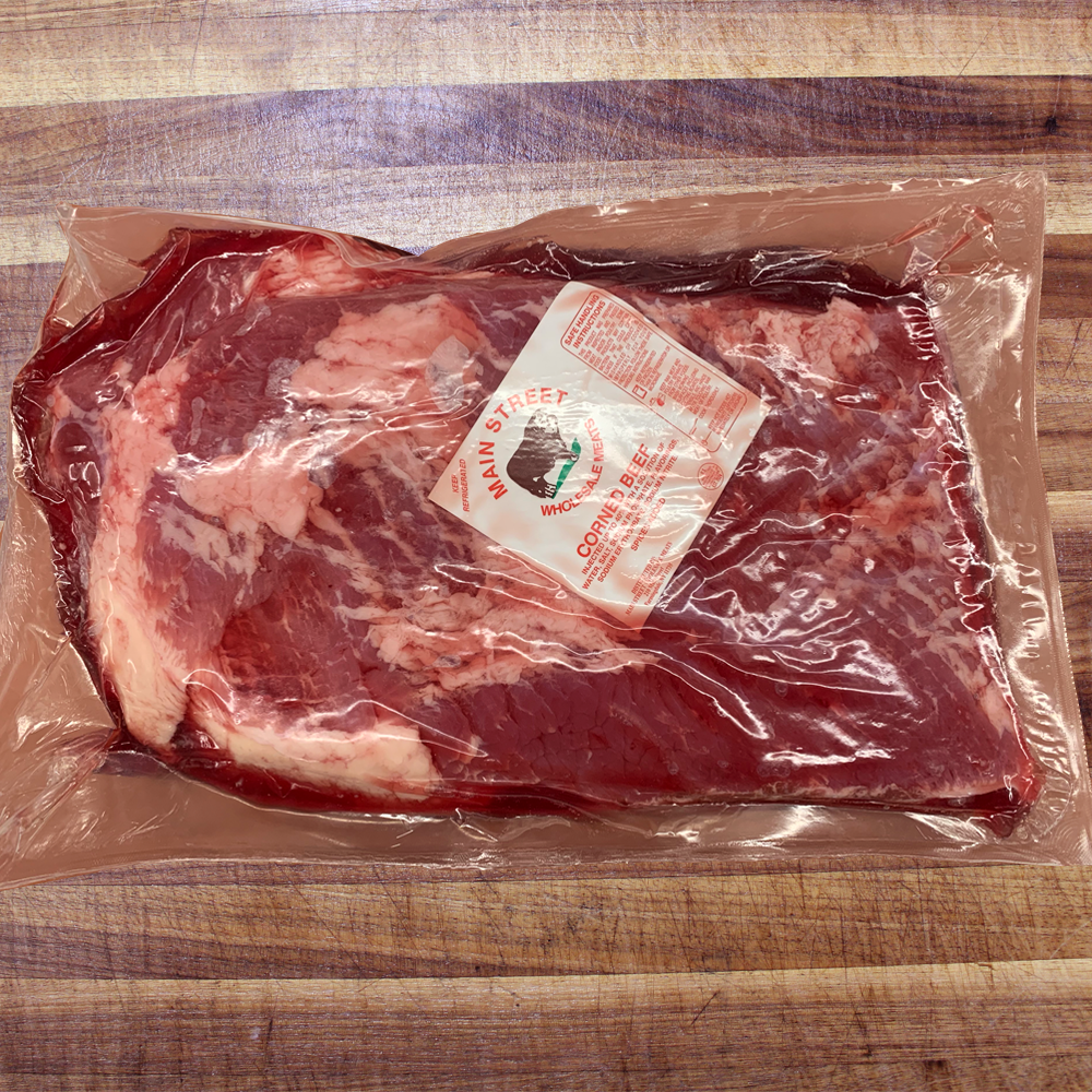 Raw Whole Corned Beef, Main Street Meats Private Label (18 lbs)