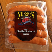 Load image into Gallery viewer, Nueske&#39;s Cheddar Bratwurst
