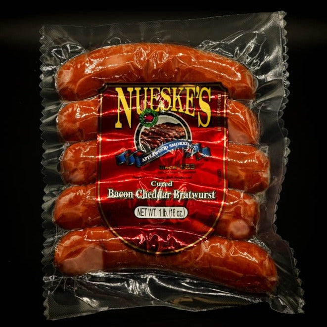 Nueske's Bacon Cheddar Bratwurst Farmingdale Meat Market