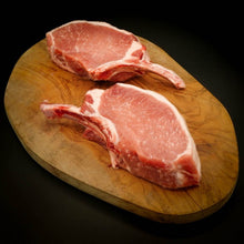 Load image into Gallery viewer, Berkshire Pork Rib Chops, Frenched
