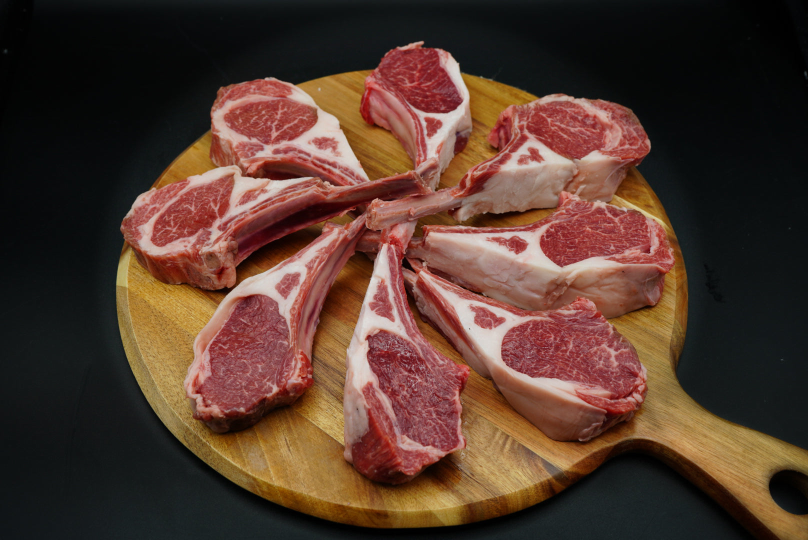 Single Bone Lamb Rib Chops, Frenched (8 per pkg.) – Farmingdale Meat Market